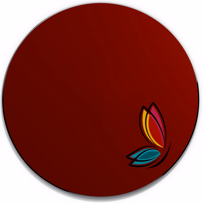 Single Color Screen Print Neoprene Round Mouse Pad