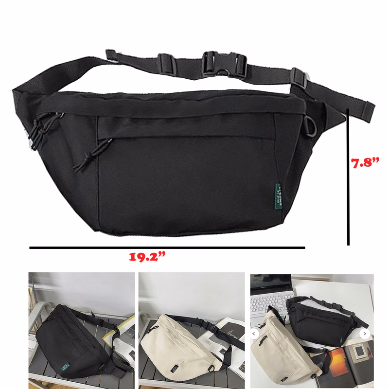 Casual large capacity zipper bag