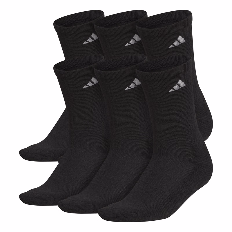 Adidas Women's Athletic Cushioned 6-Pack Crew Sock