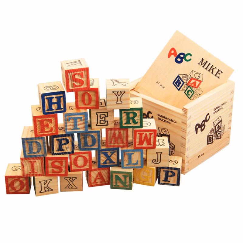 27 pcs Three-dimensional blocks with box for children