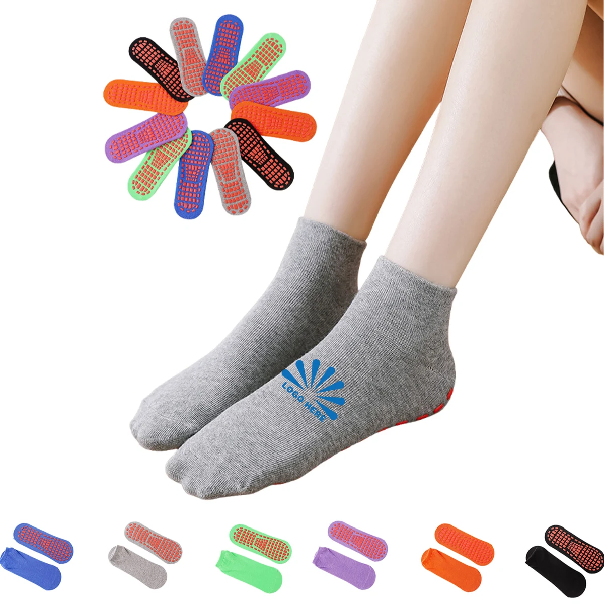 Adult Ankle-Length Non-Slip Silicone Grip Socks 1