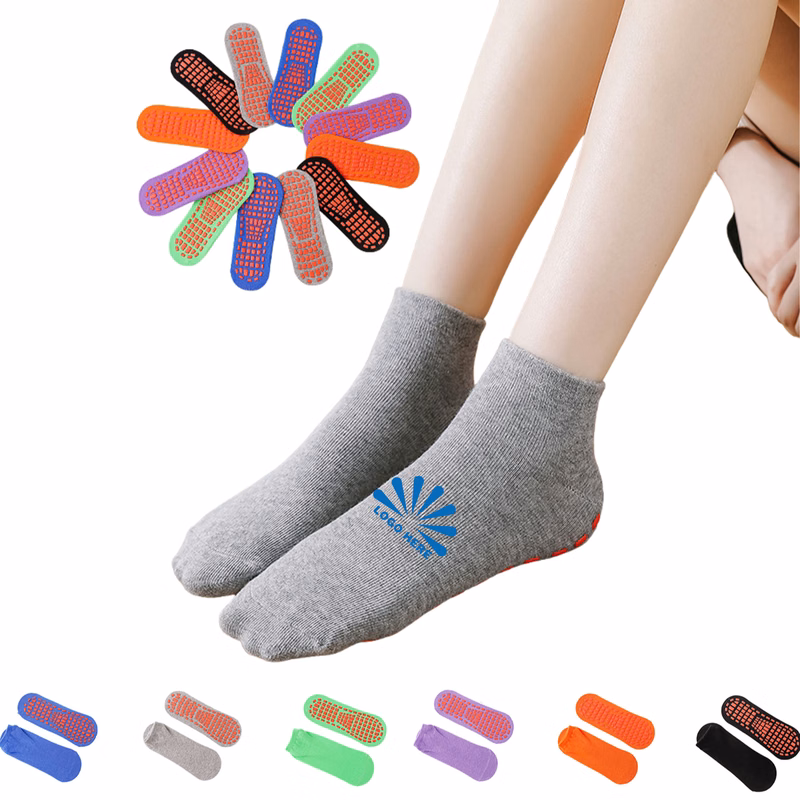 Adult Ankle-Length Non-Slip Silicone Grip Socks