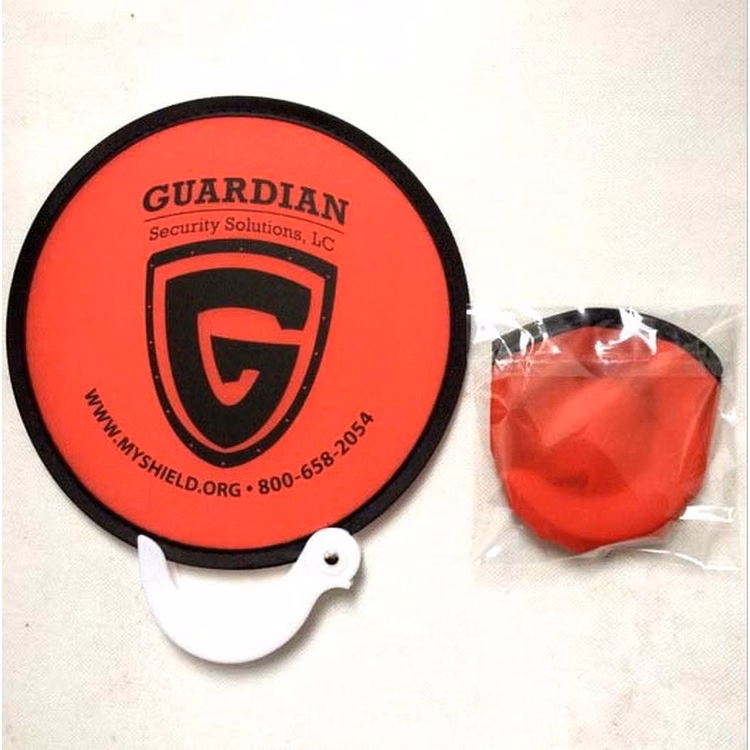 8" 190T material foldable fans with handle
