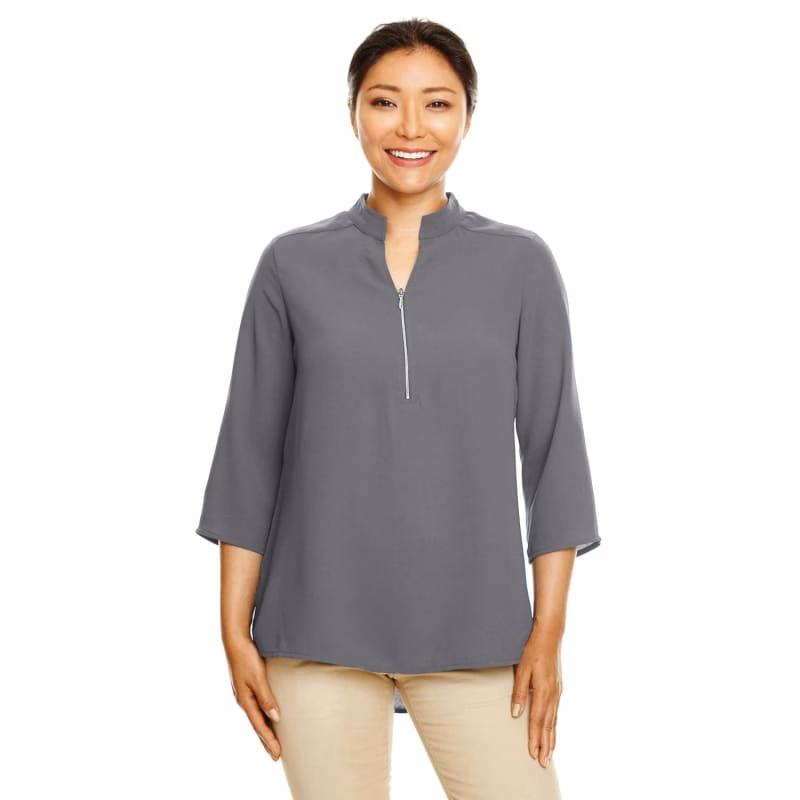 Devon & Jones Ladies' Perfect Fit™ 3/4-Sleeve Crepe Tunic