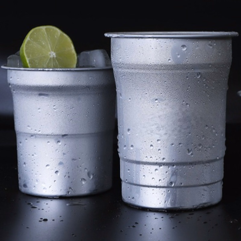 Disposable aluminum cup