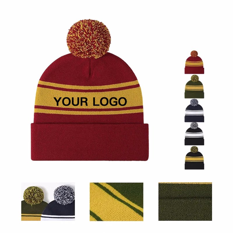 Youth Knit Beanie with Jacquard Imprint