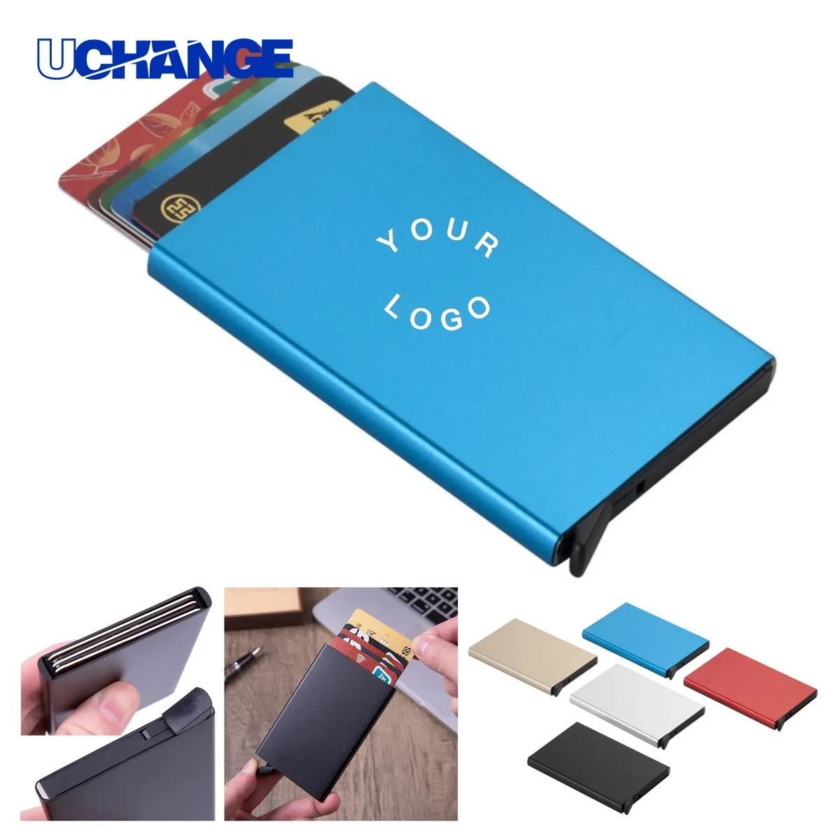 Aluminum Pop Up Card Wallet 1
