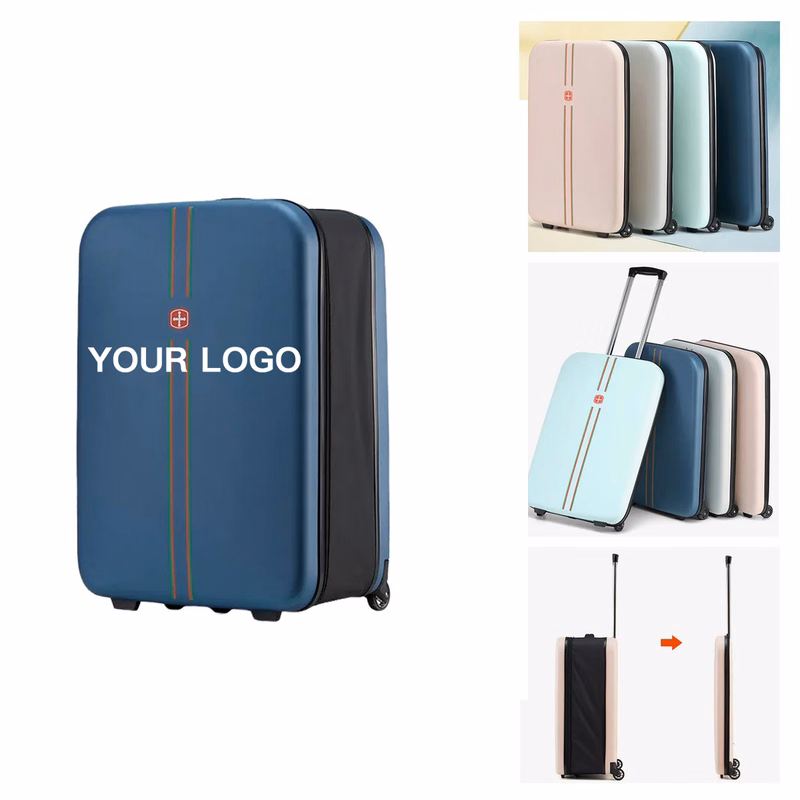 Foldable Carry On Suitcase With Spinner Wheels