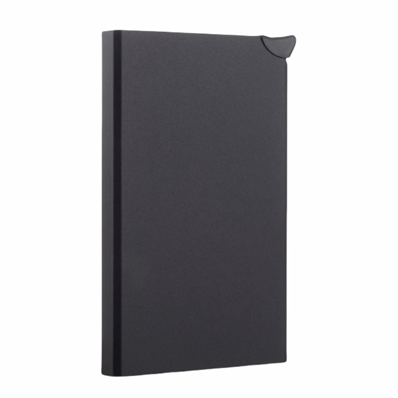Aluminum RFID Blocking Credit Card Holder with Snap Closure