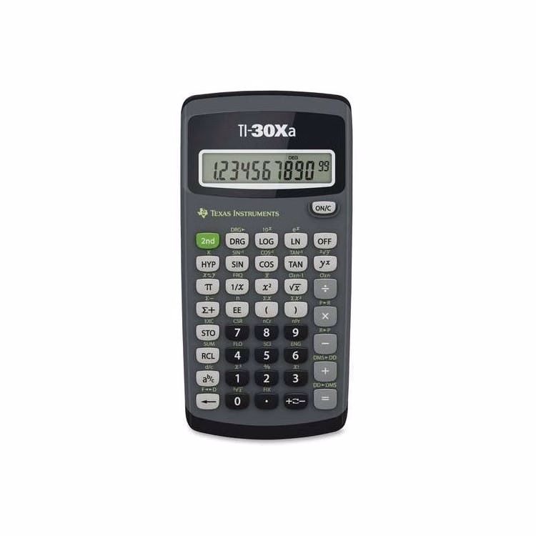 Texas Instruments Scientific Calculator - TI-30XA Model