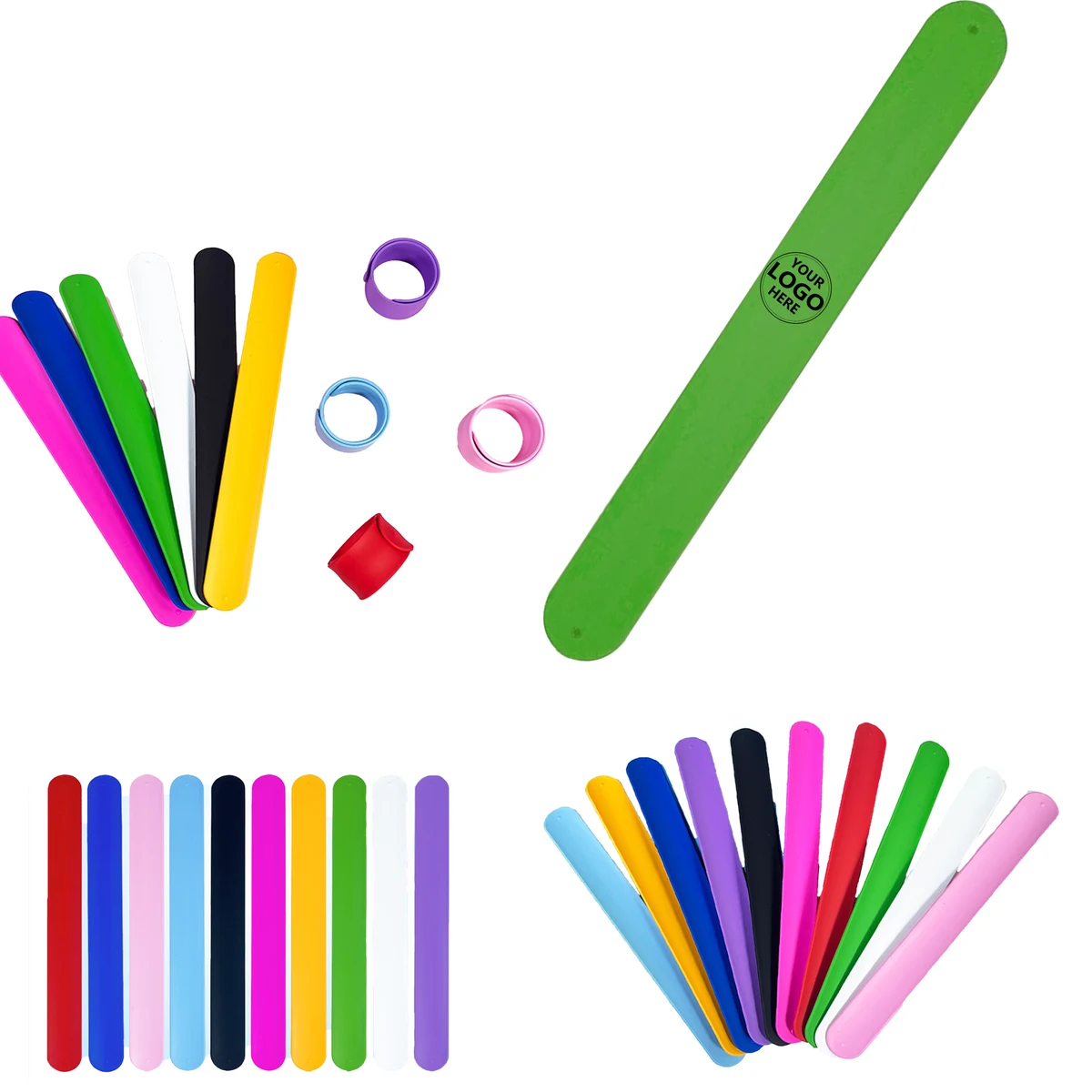 Solid Silicone Slap Wristband 1