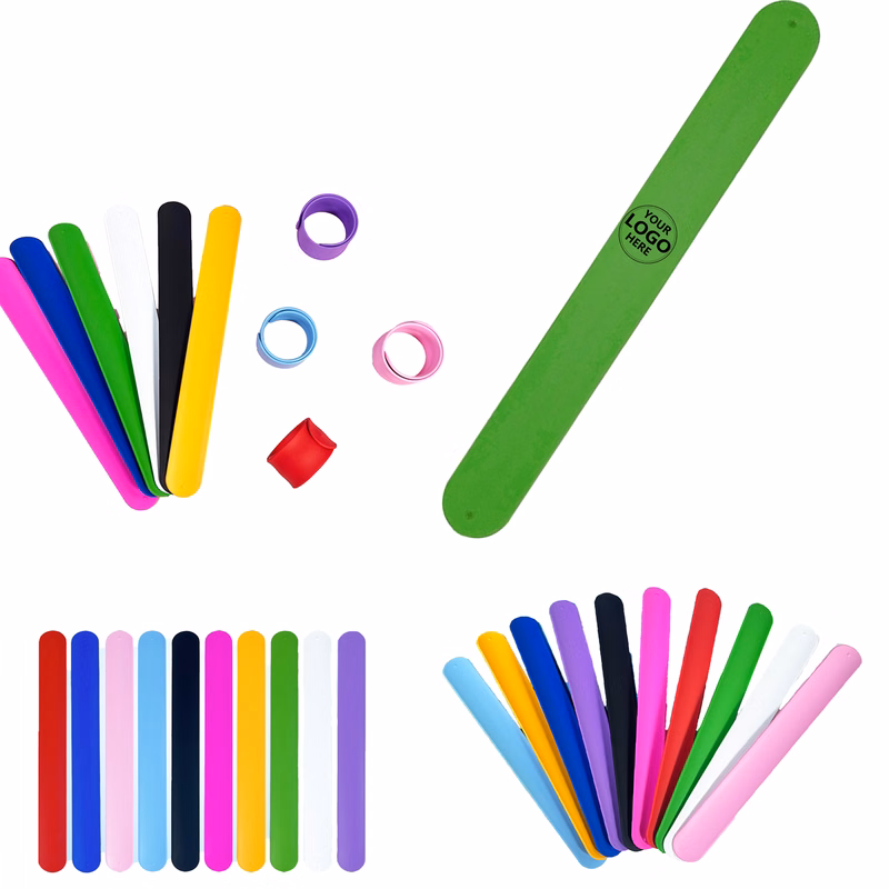 Solid Silicone Slap Wristband