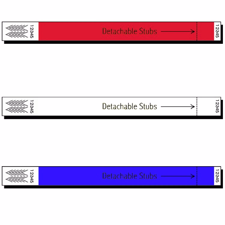 Stub 3/4" Tyvek Wristband
