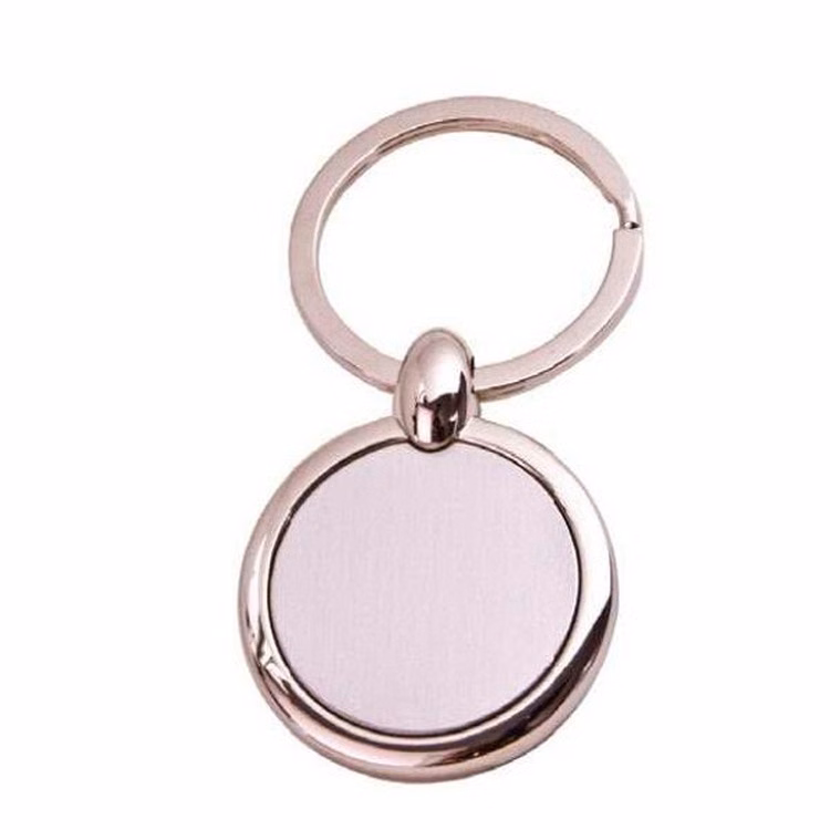 Die Cast Zinc Keychain- Circle - 45Mmx36.5Mmx5.6Mm