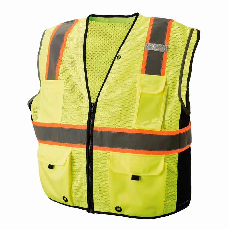 Polyester Breathable Mesh Reflective Vest