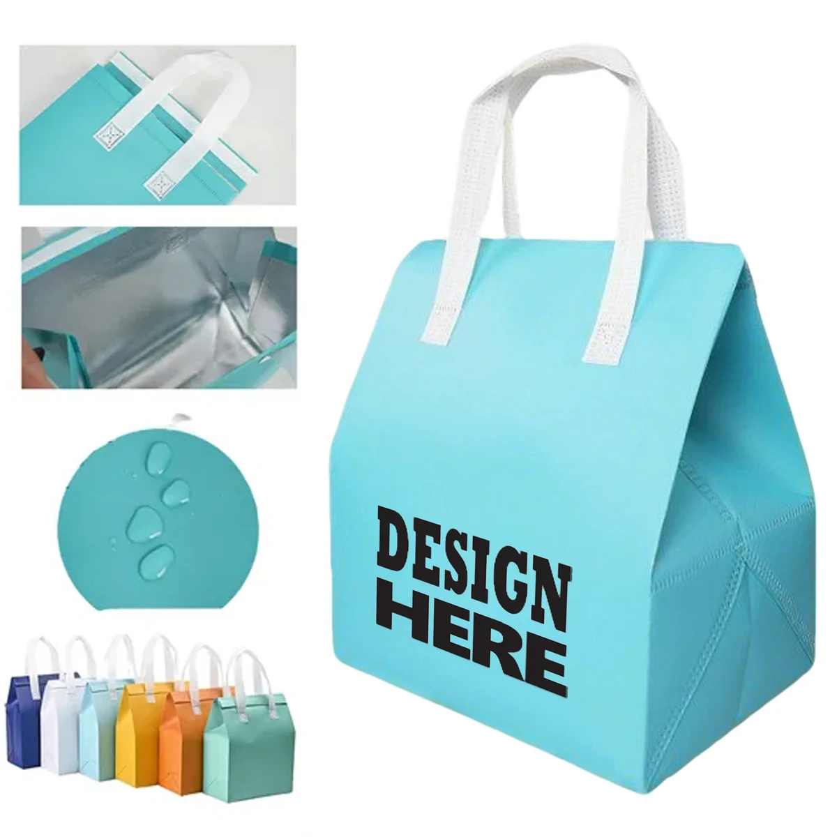 Non-Woven Insulated Lunch Tote Bag 1