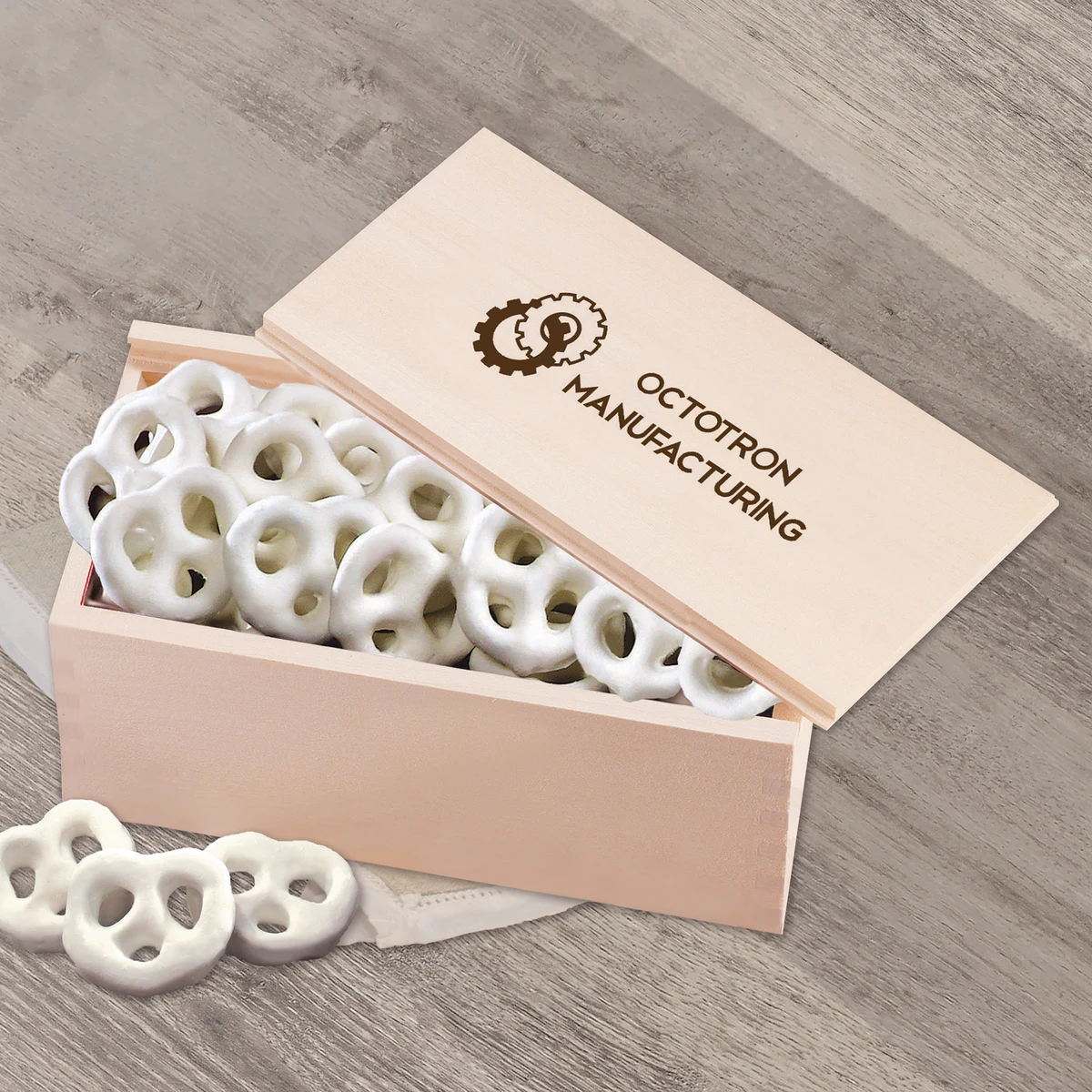 Frosted Pretzels in Wooden Collector's Box 1