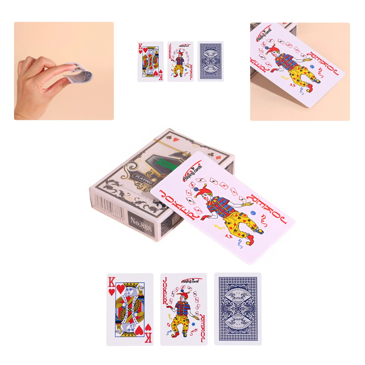 MOQ50 Premium Quality Thickened Poker Playing Cards Set 1
