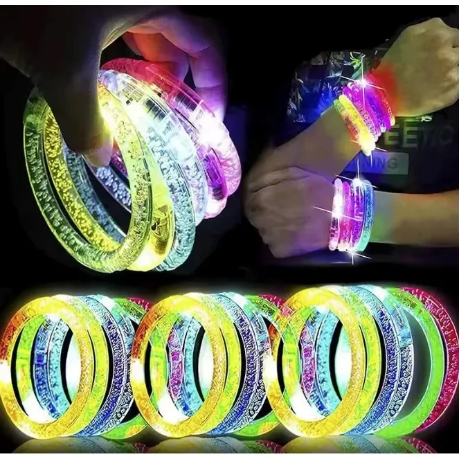 Flashing LED Lighted Bubble Bracelet 1
