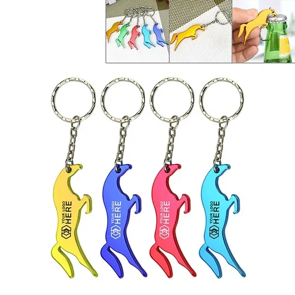 Horse Shape Bottle Opener Keychains 1