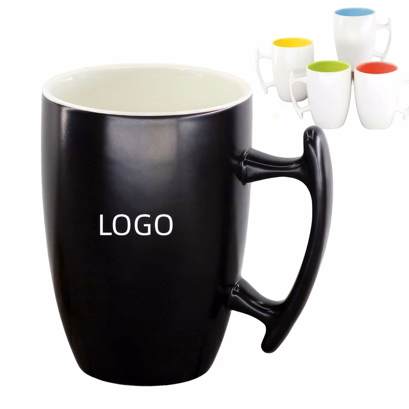 13 oz Promo Wooden Handle Printed Coffee Mug