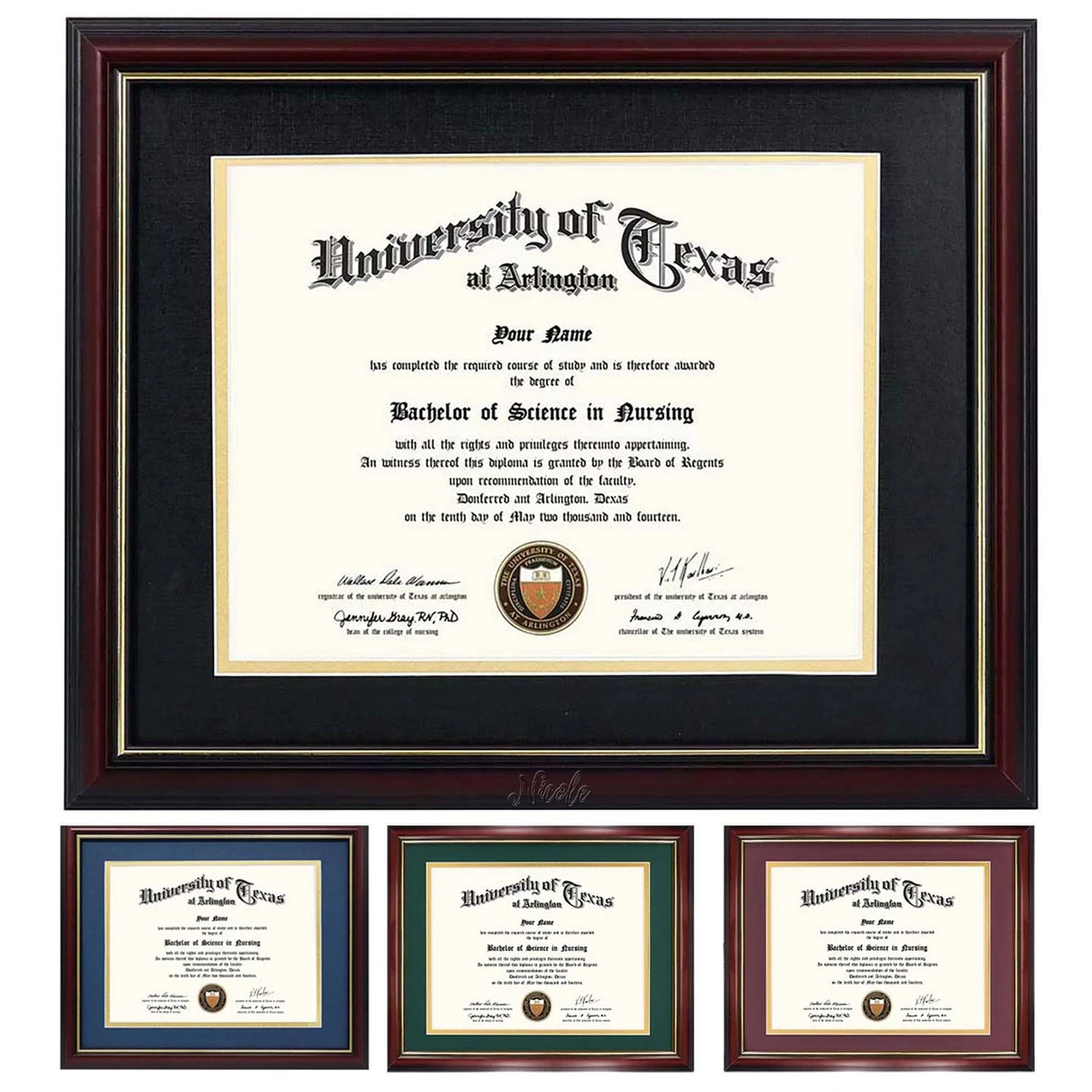 Premium Pine Wood Certificate Display Frame 1