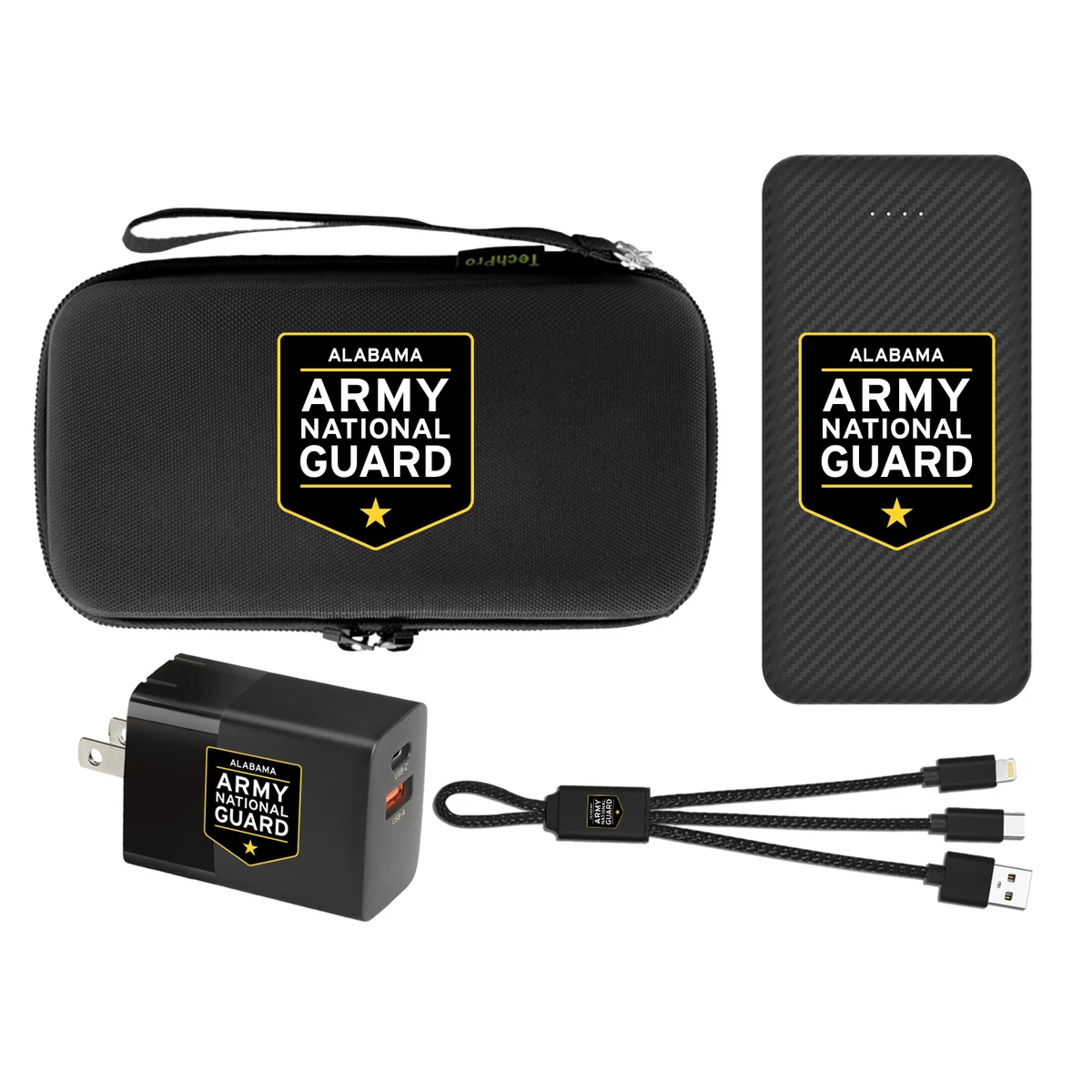 10,000 mAh Carbon Fiber Power Bank Gift Pack Set 1