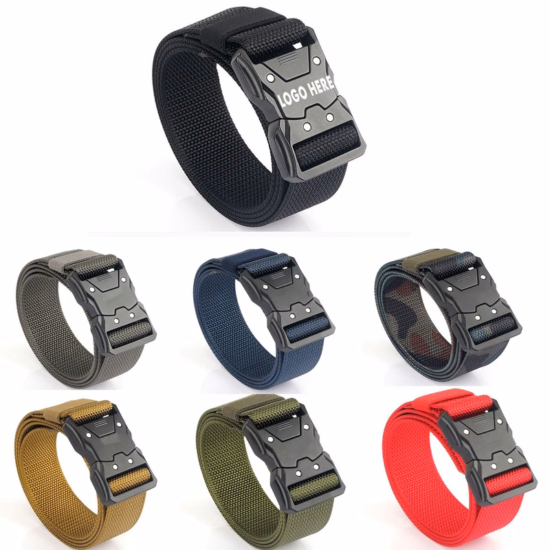 Outdoor Tactical Belt with Quick Release Buckle