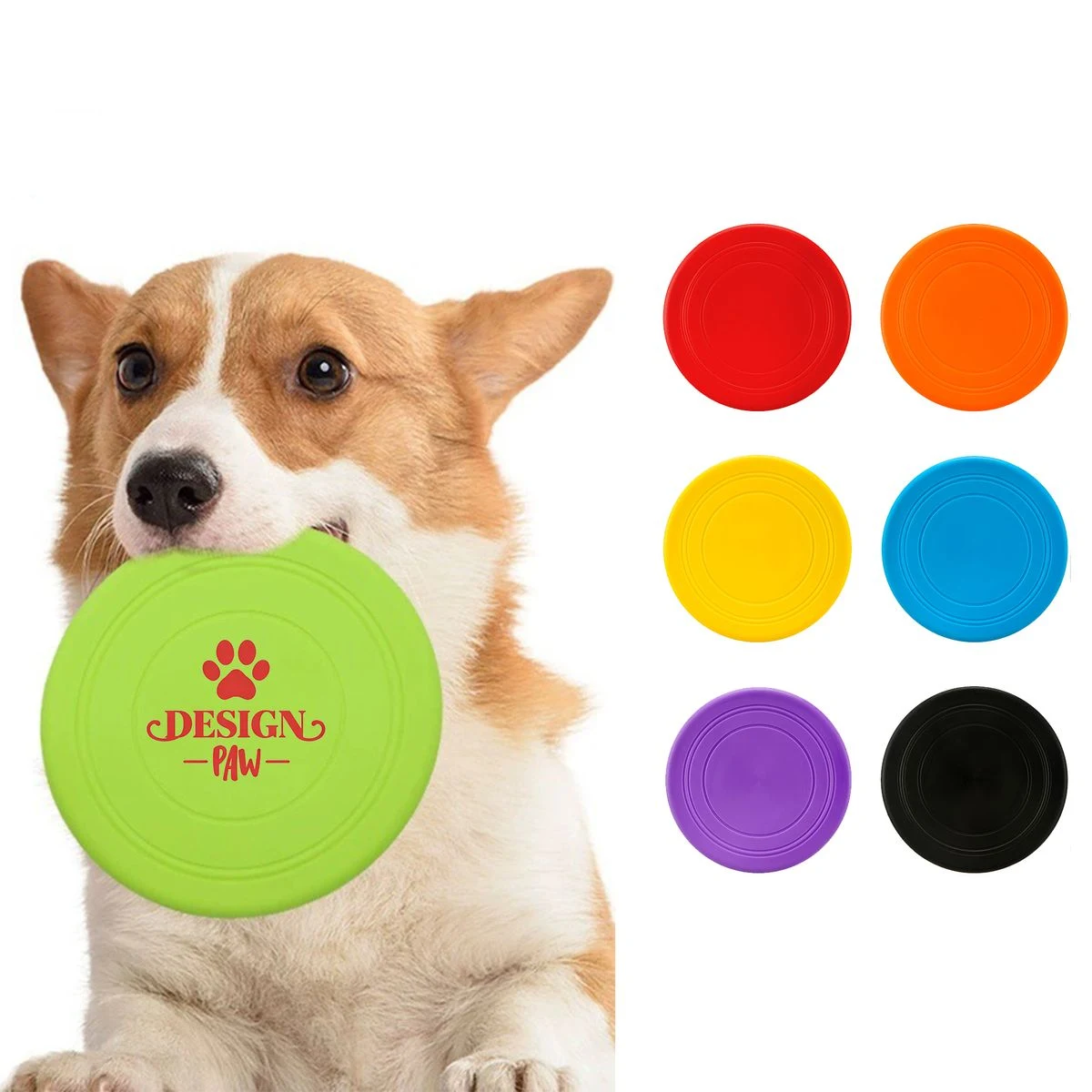 7 Inch TPR Dog Training Flying Disc MOQ100 1