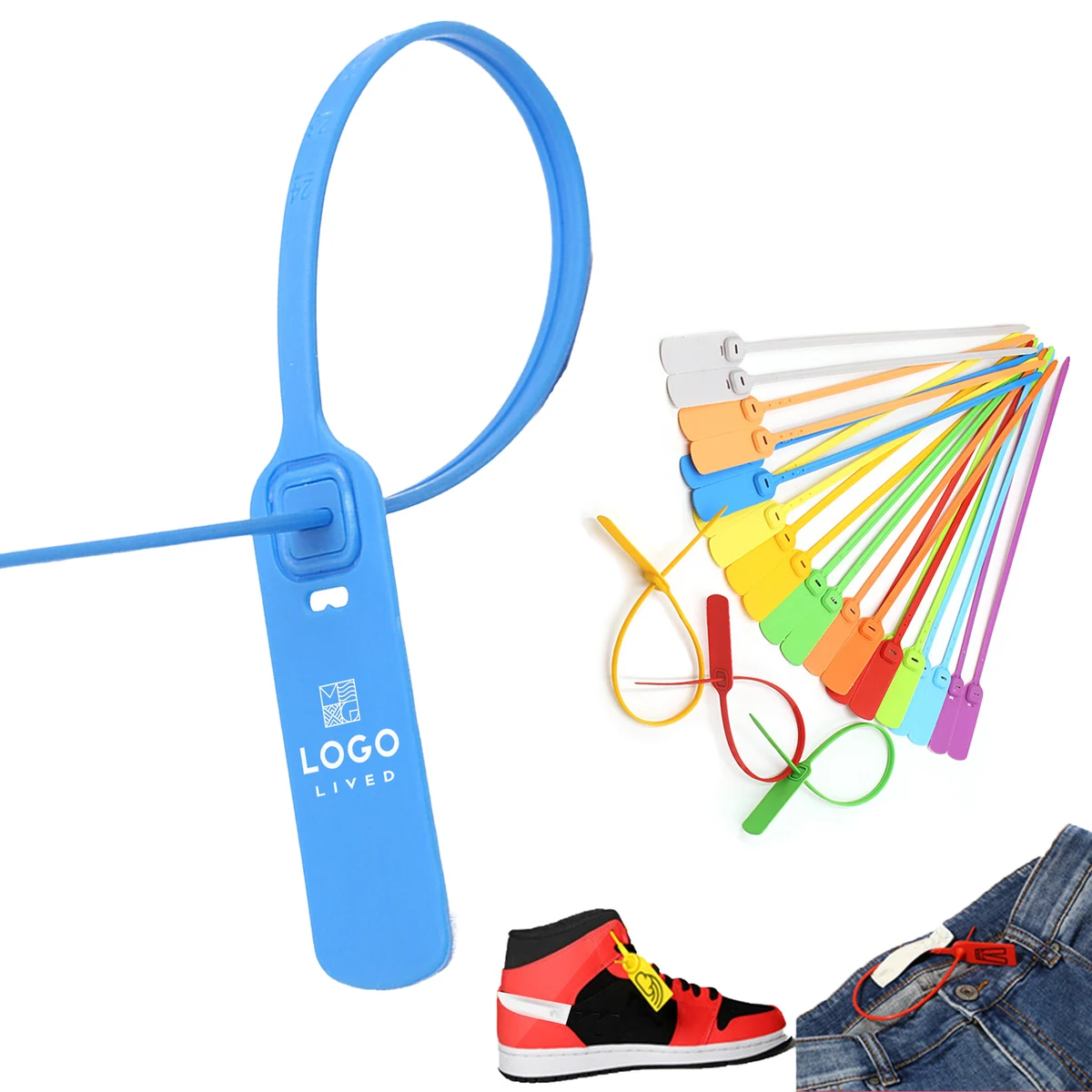 Disposable Plastic Seal Self Locking Tag 1