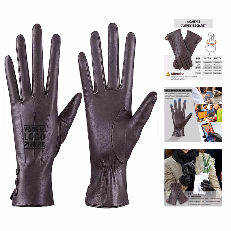 Touch Screen Warm Wool Lined Texting Driving Gloves