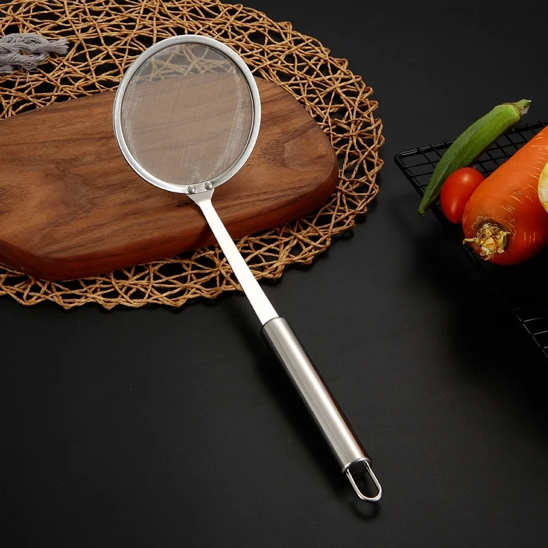 Stainless Steel Fine Mesh Strainer for Skimming Grease and F 1