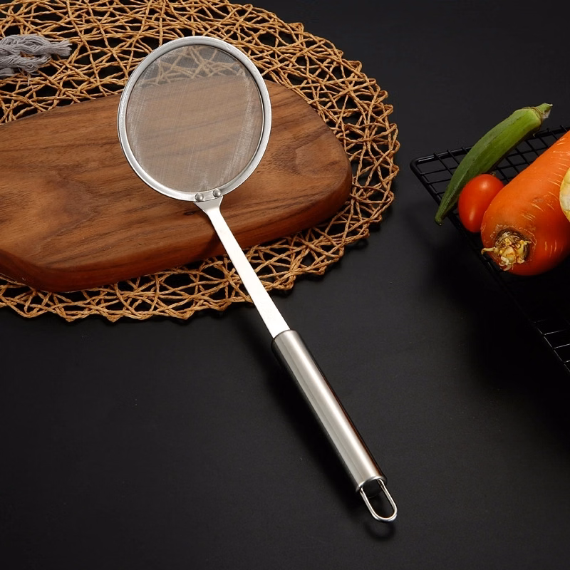 Stainless Steel Fine Mesh Strainer for Skimming Grease and F