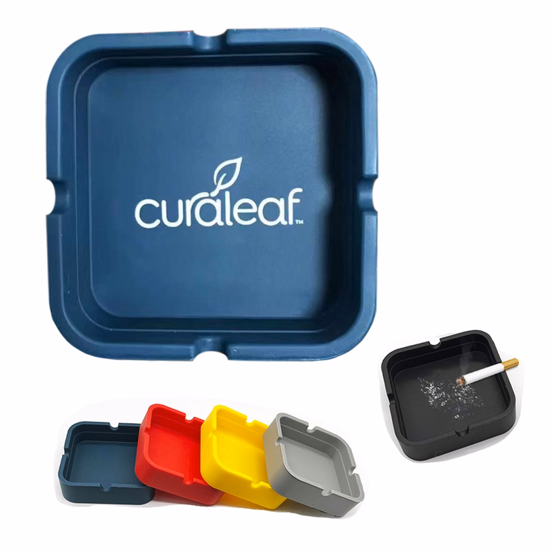Portable Silicone Square Ashtray