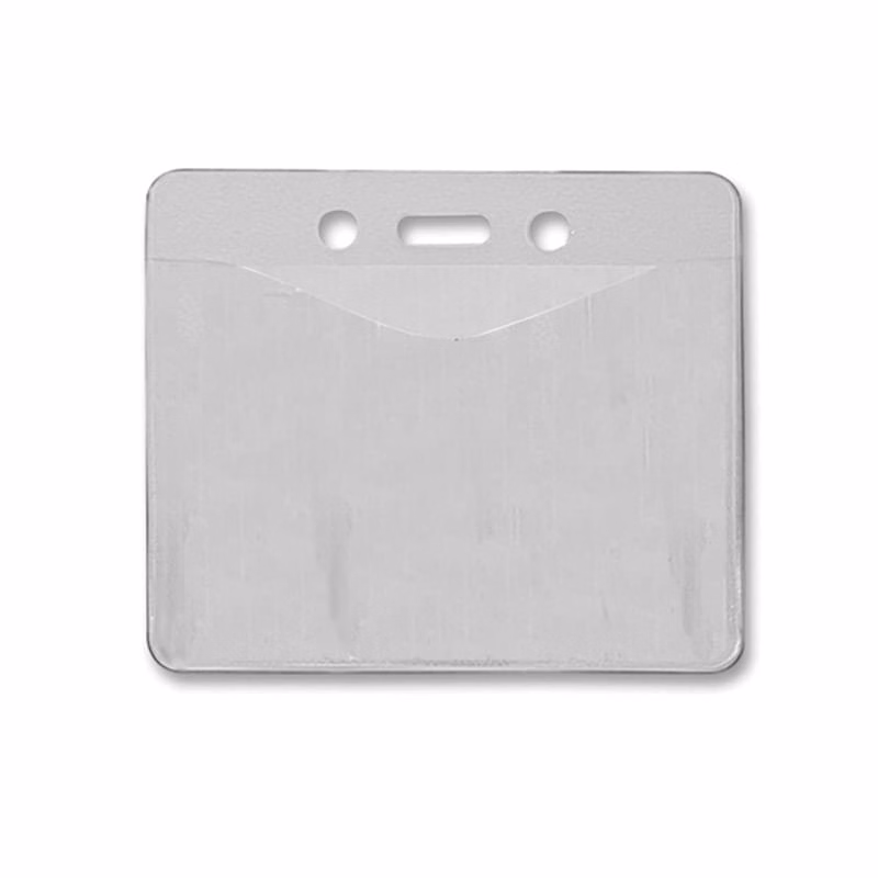 Top Load Badge Holder w/Slot/Chain Holes