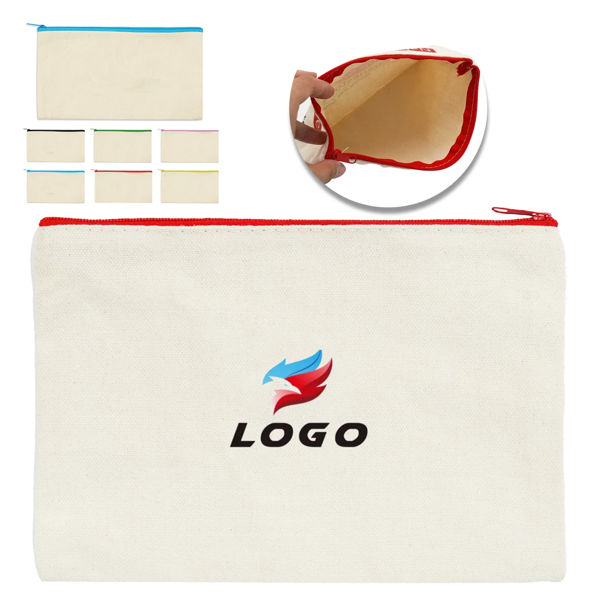 Pencil and Pen Case ?C Canvas Zipper Bag Organizer 1