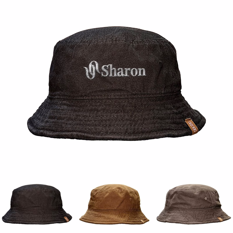 Trendy Cotton Sun Bucket Hat for Beach
