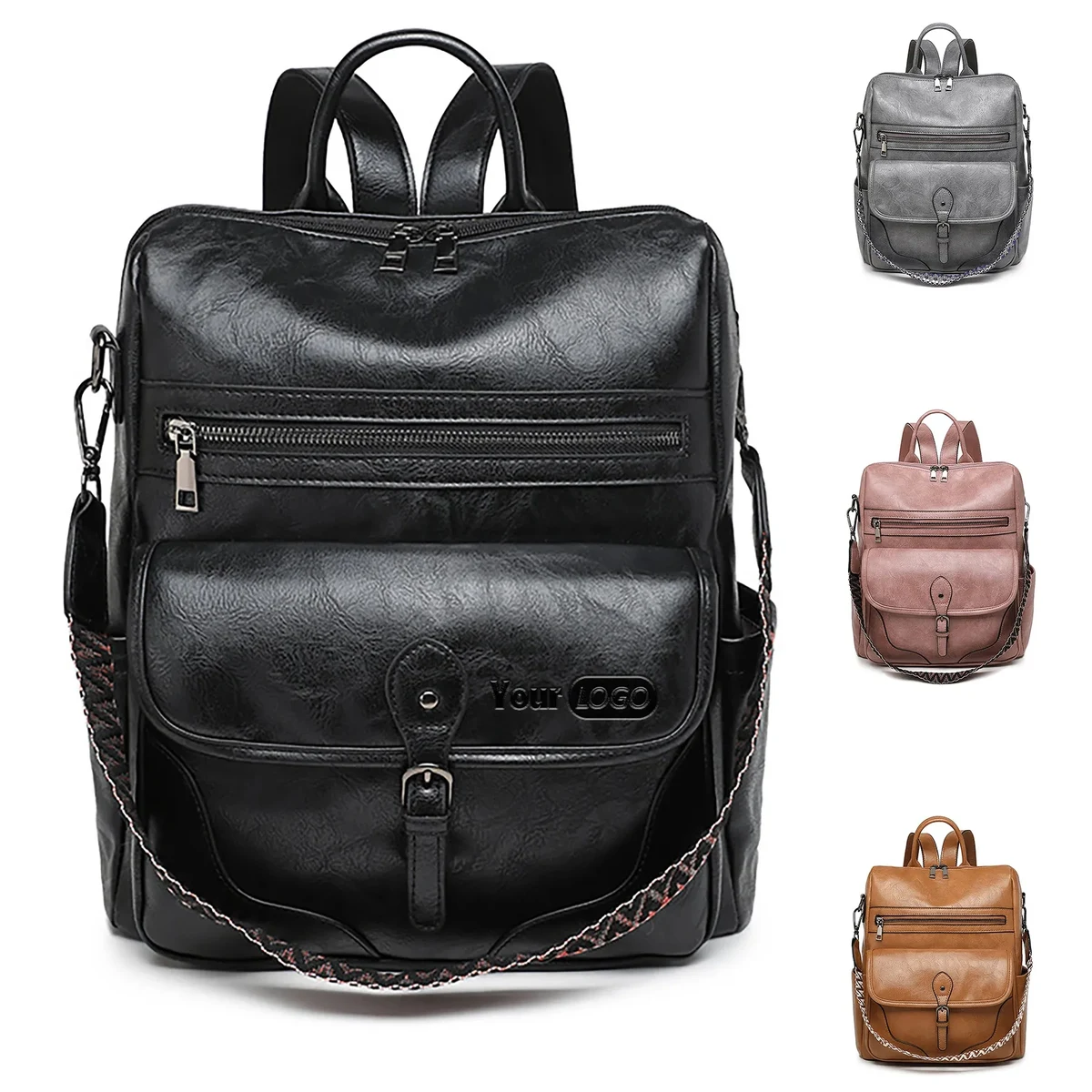 PU Lightweight Retro Women's Backpack 1