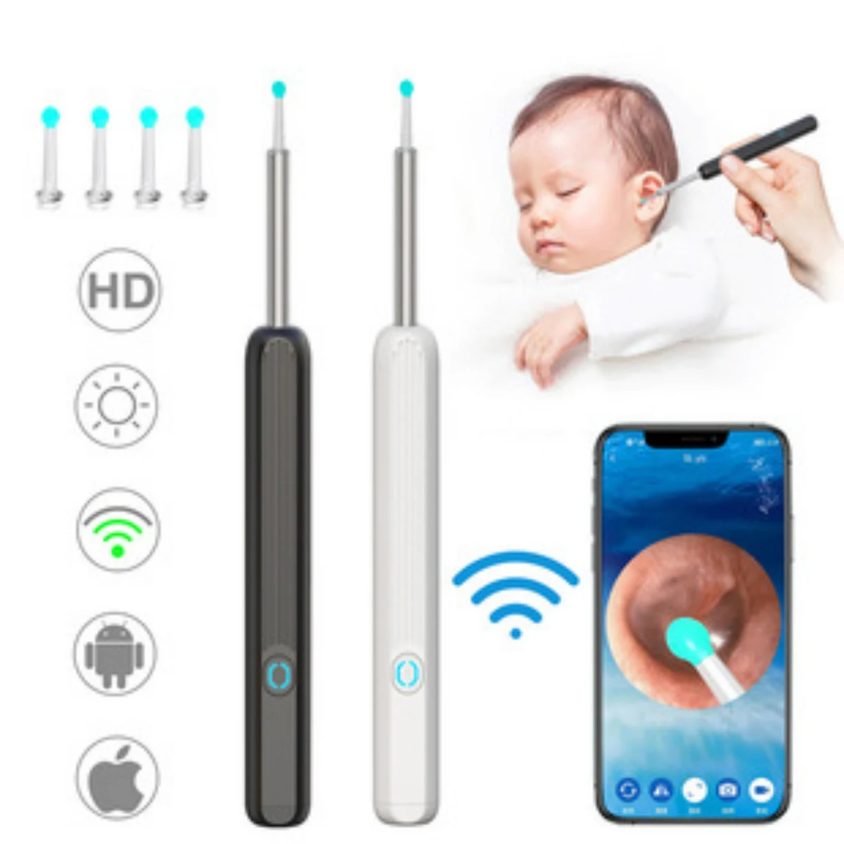 Wireless HD Camera Ear Cleaner 1