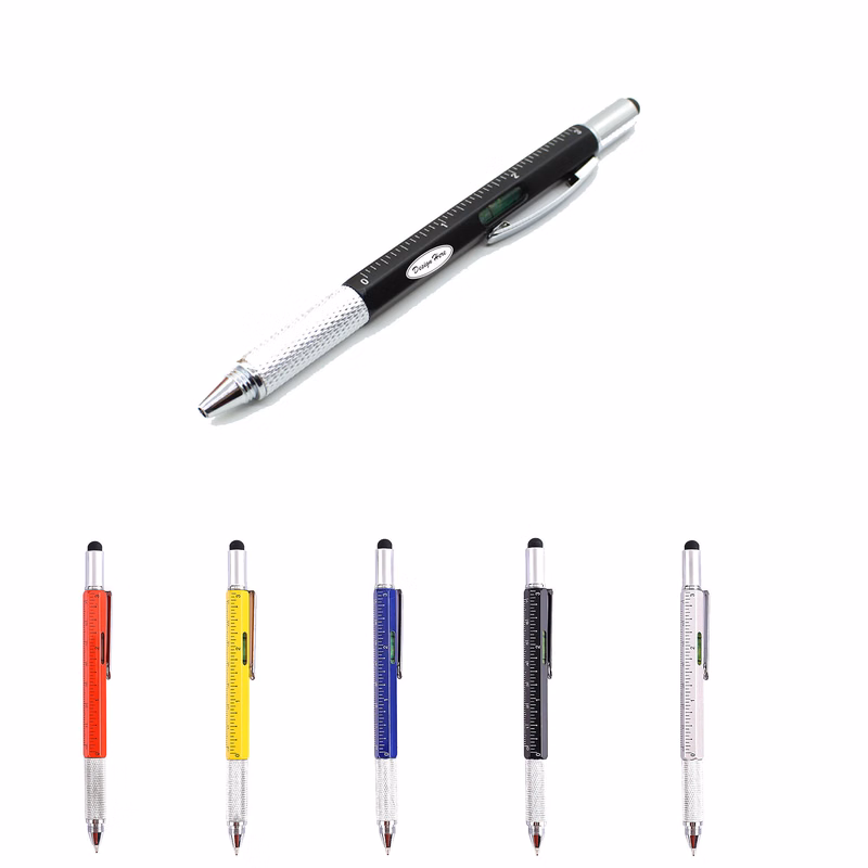 Versatile Metal Screwdriver Pen with Touchscreen & Level Features