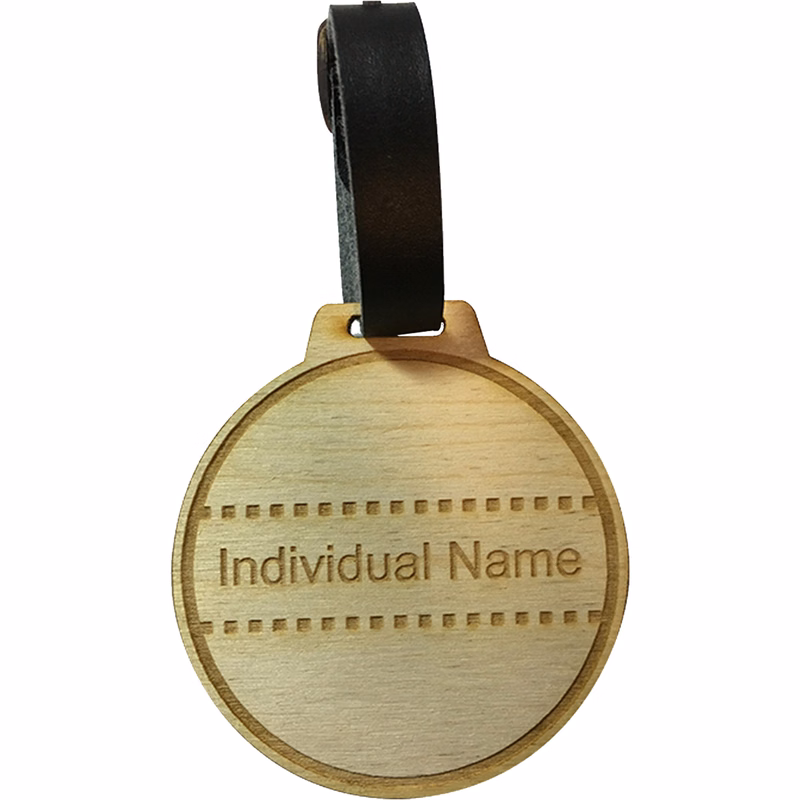 Wood Golf Bag Tags: 2" H x 2" W
