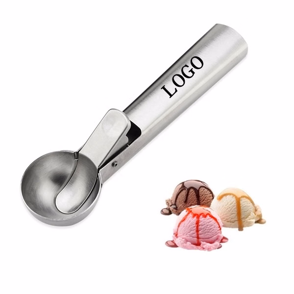 Easy Trigger Stainless Steel Ice Cream Scoop