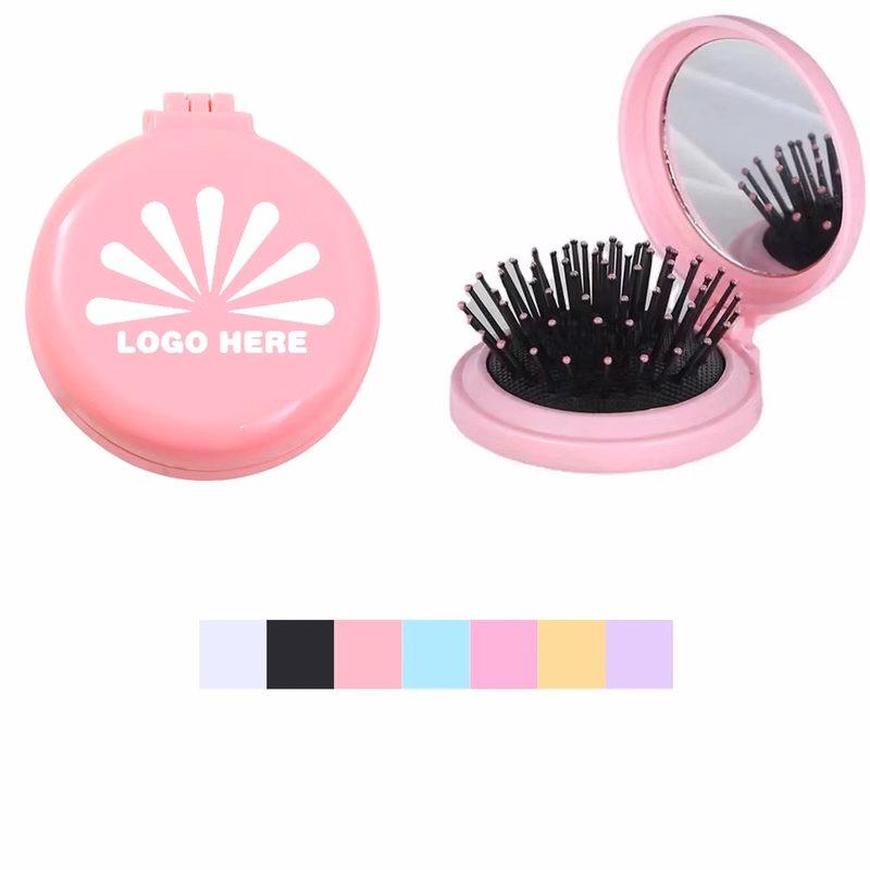 Air Cushion Massage Comb With Mirror, Customizable Logo