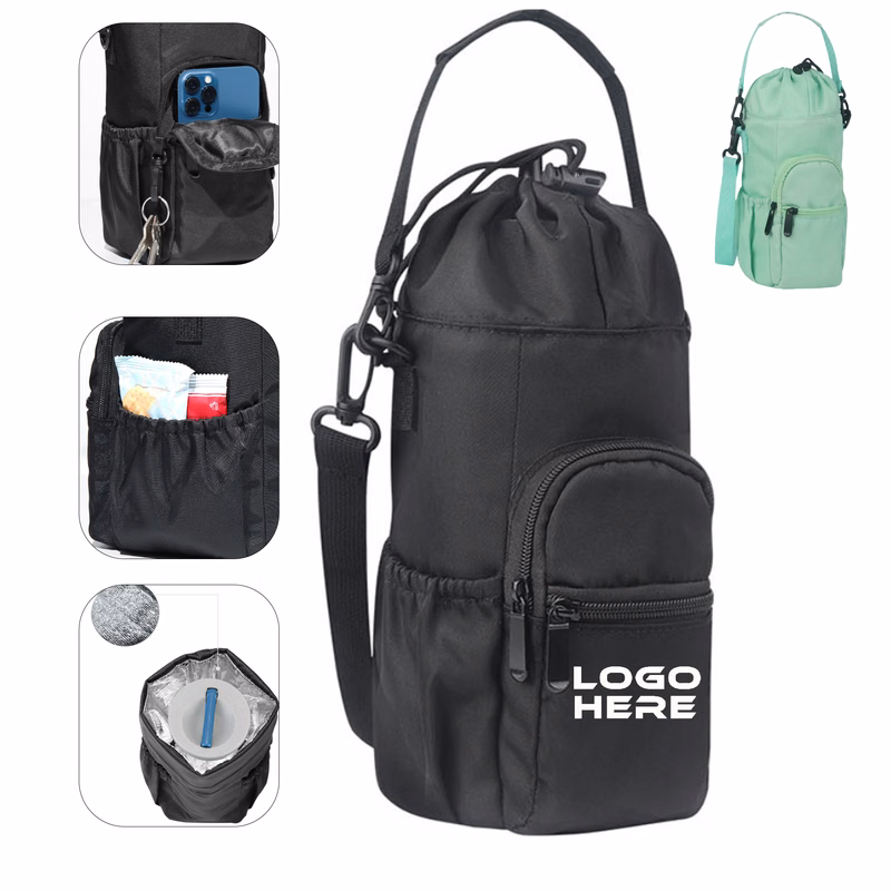 Thermos Bags Water Bottle Sling with Phone Pocket