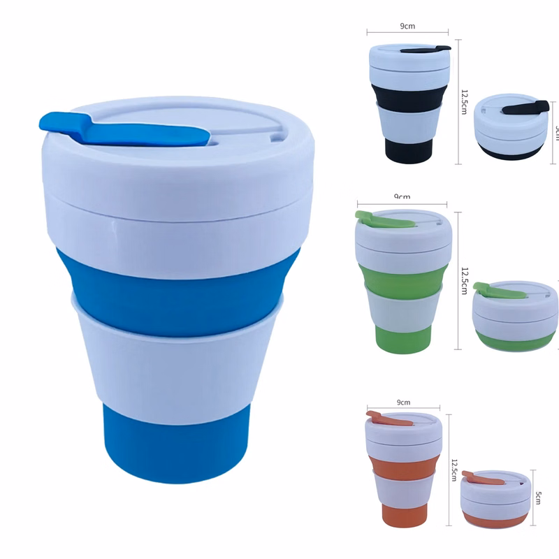 Pocket Size Collapsible Silicone Travel Cup 16oz / 475ml