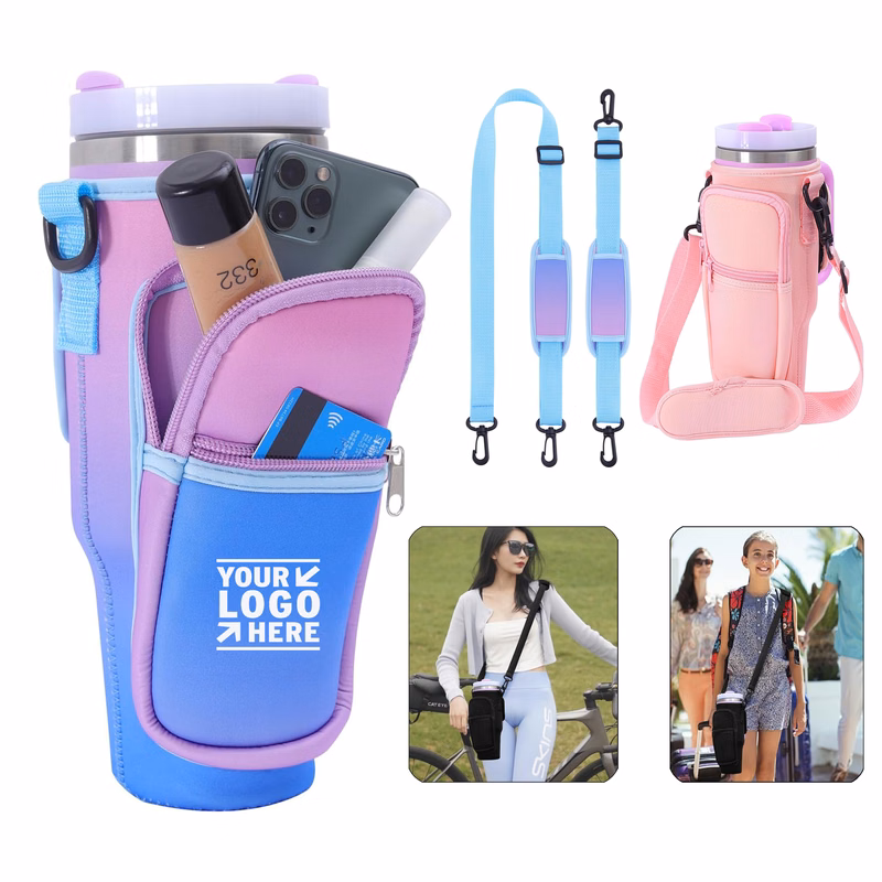 Travelling Camping Fit 40oz Stanley Tumbler With Handle Water Bottle Carrier Bag