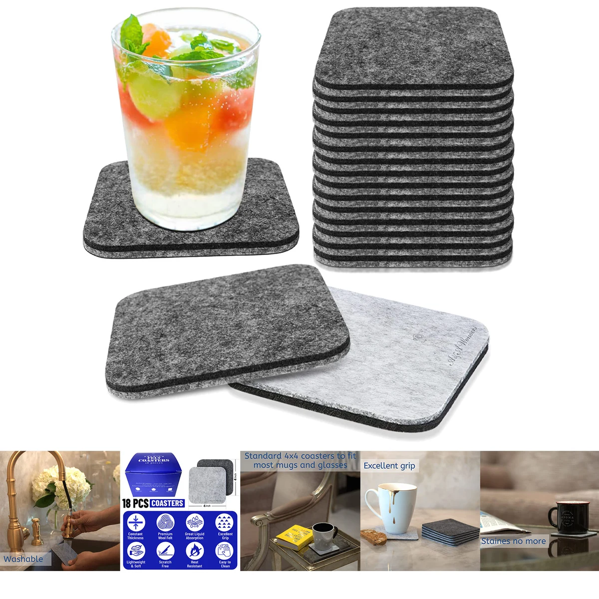 Premium Felt Coasters for Drink 1