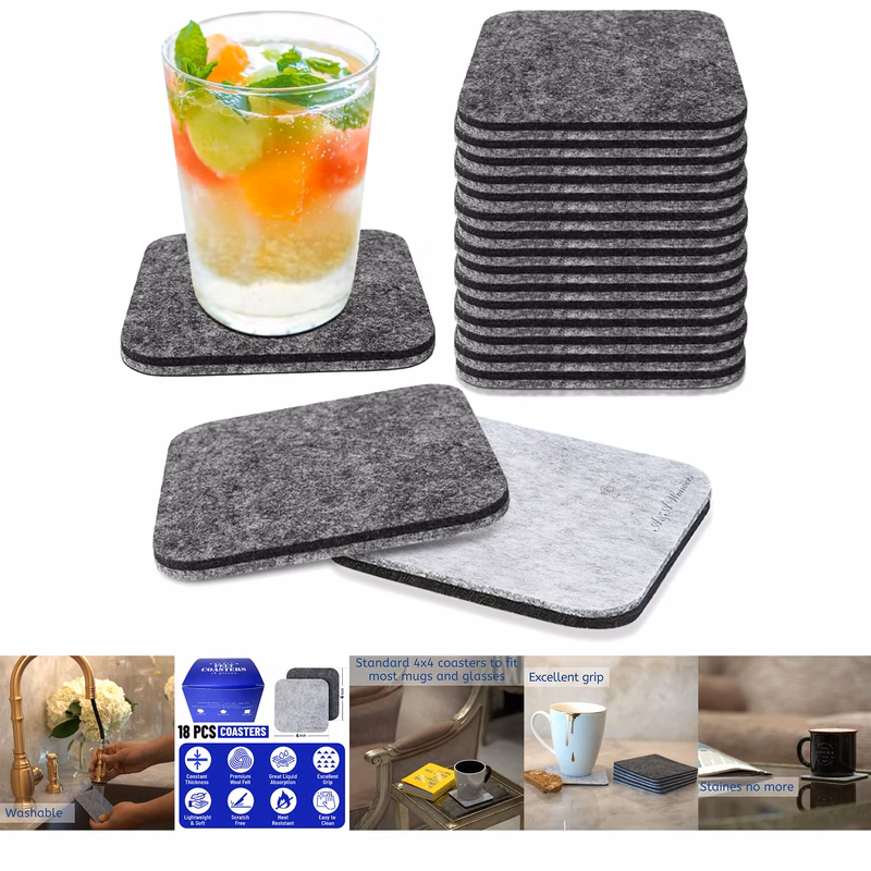 Premium Felt Coasters for Drink