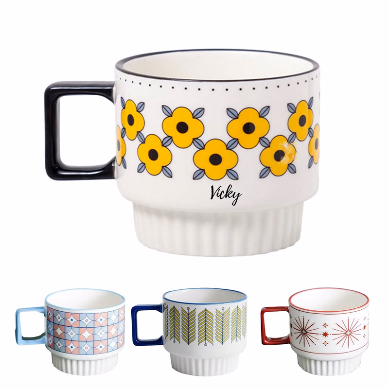 Handmade Retro Ceramic Stoneware Coffee Mug