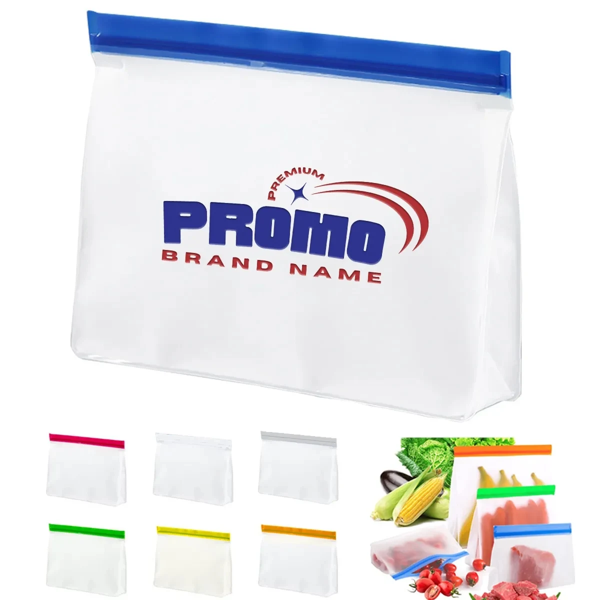 BPA-Free Leakproof Reusable Freezer Bags for Food Storage 1